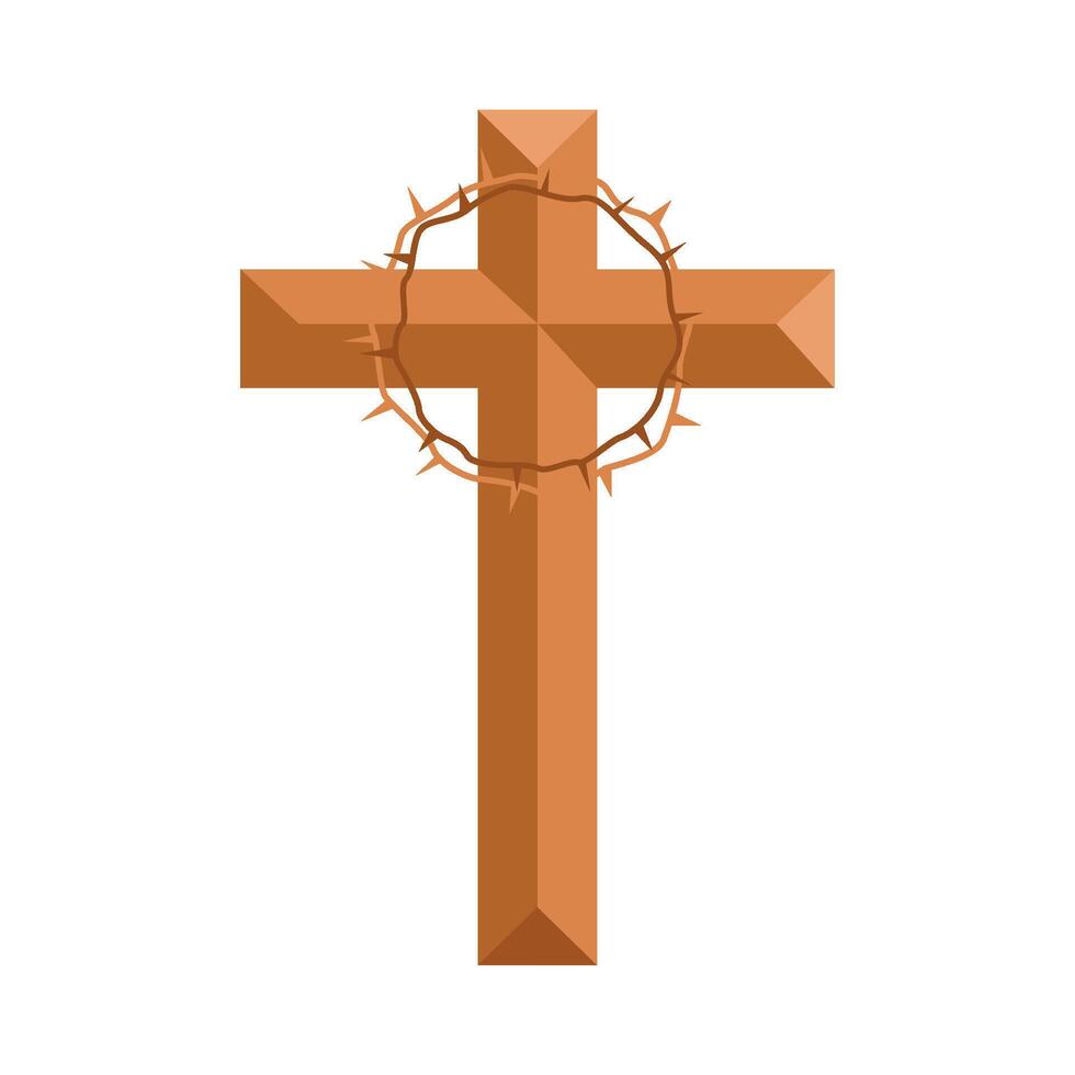 christen kruis religieus illustratie vector