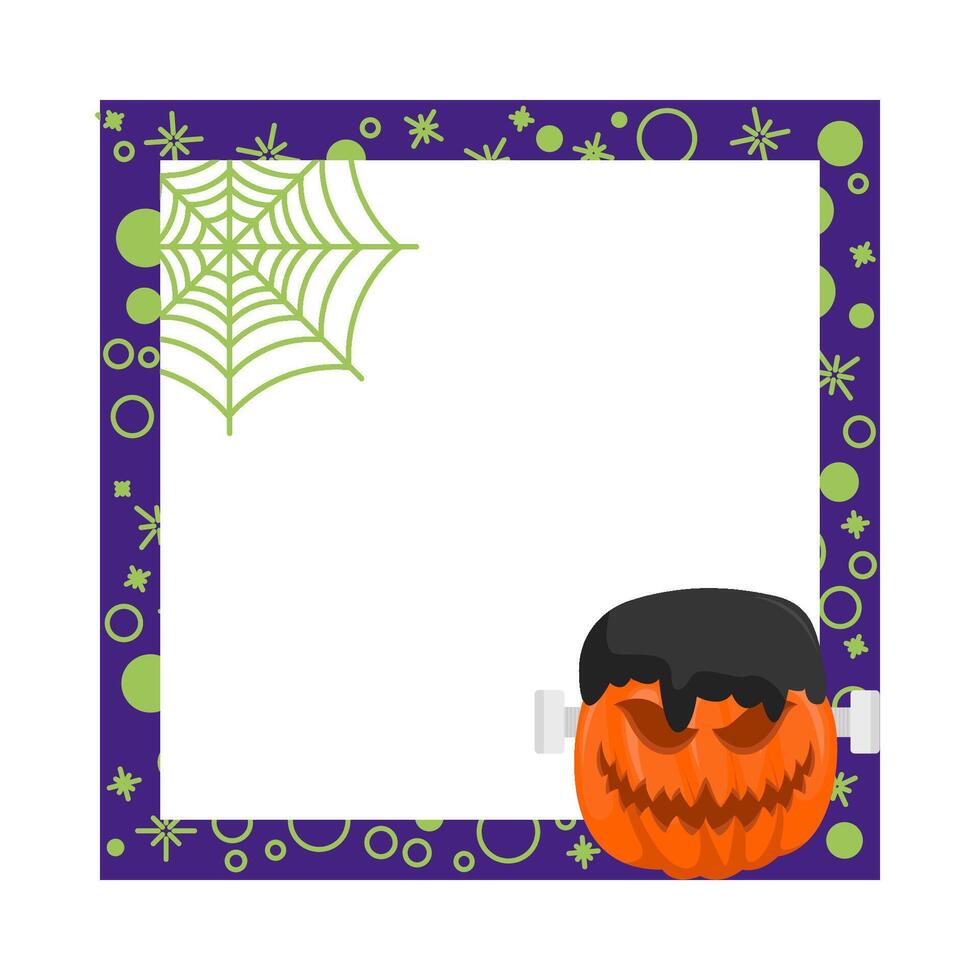 illustratie van halloween kader vector