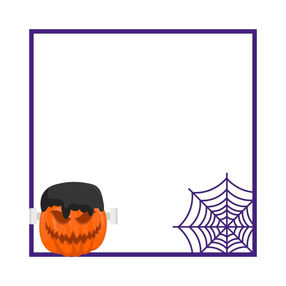 illustratie van halloween kader vector