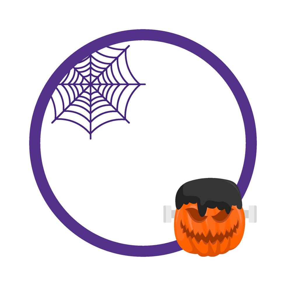 illustratie van halloween kader vector