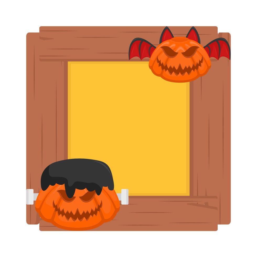 illustratie van halloween kader vector