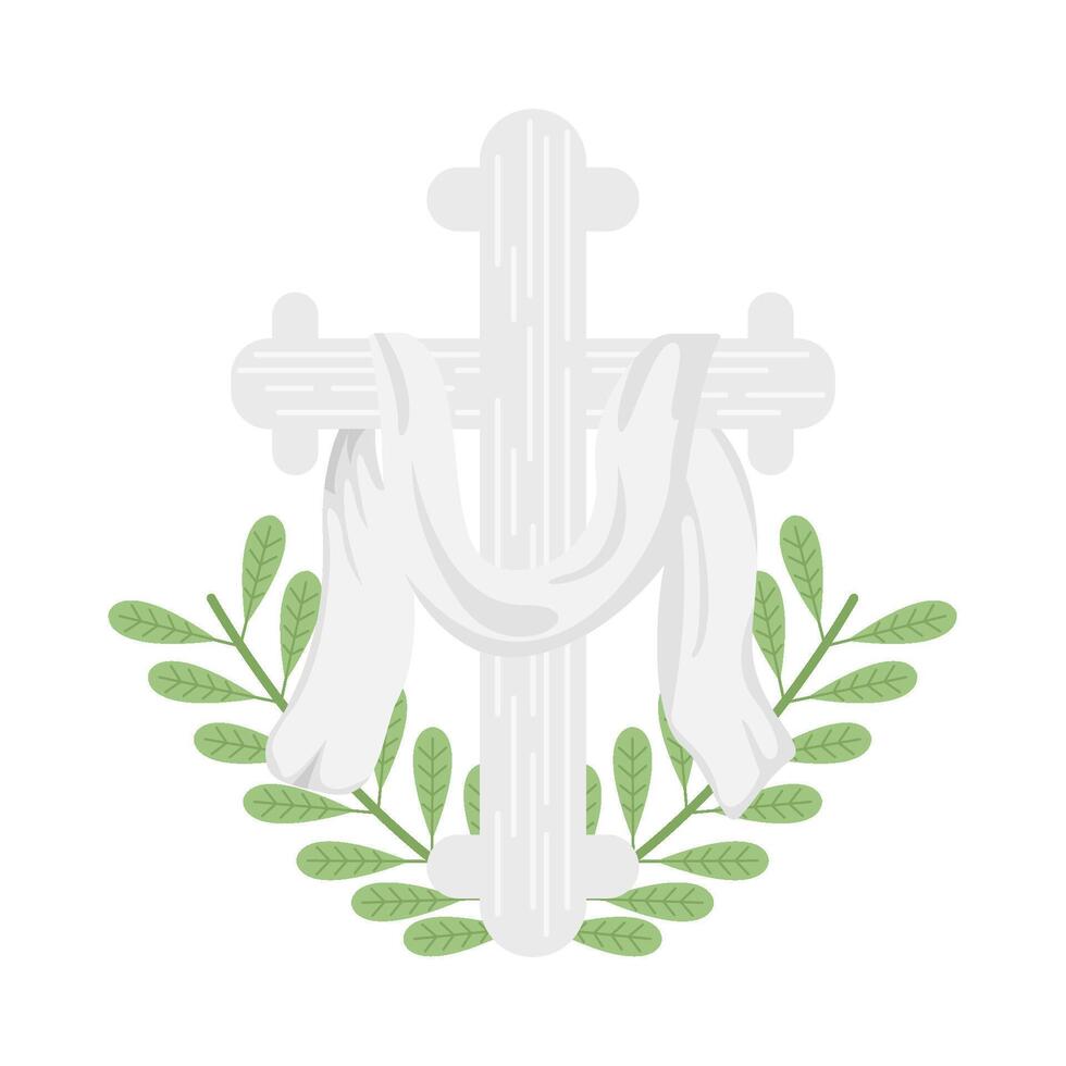 christen kruis religieus illustratie vector