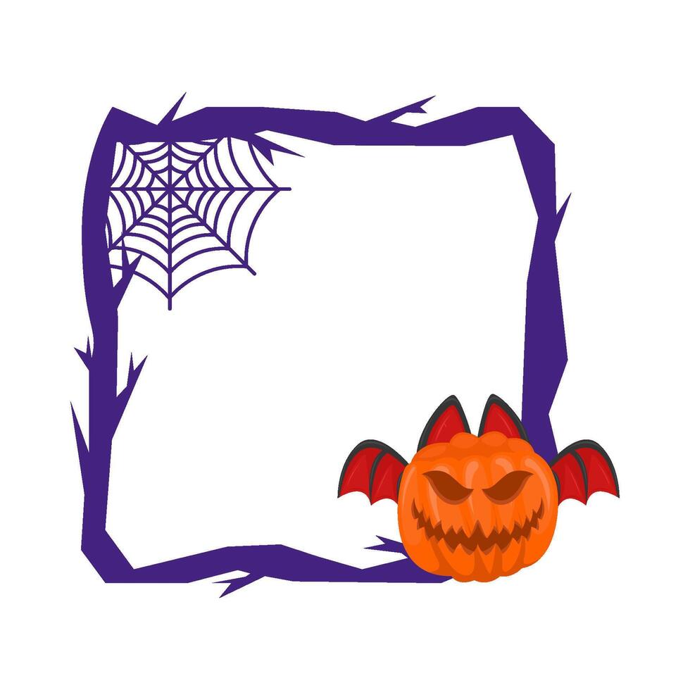 illustratie van halloween kader vector