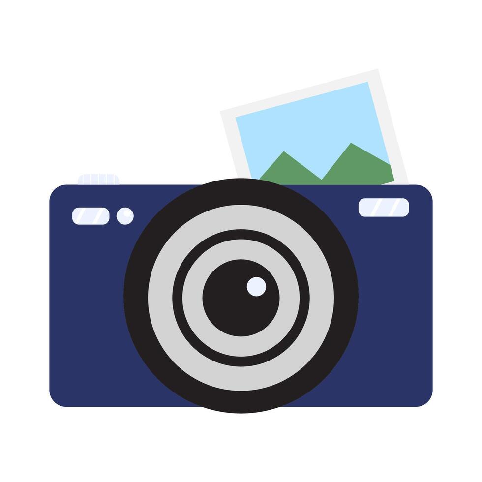 camera foto met afbeelding illustratie vector