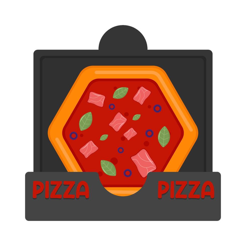 illustratie van pizza vector