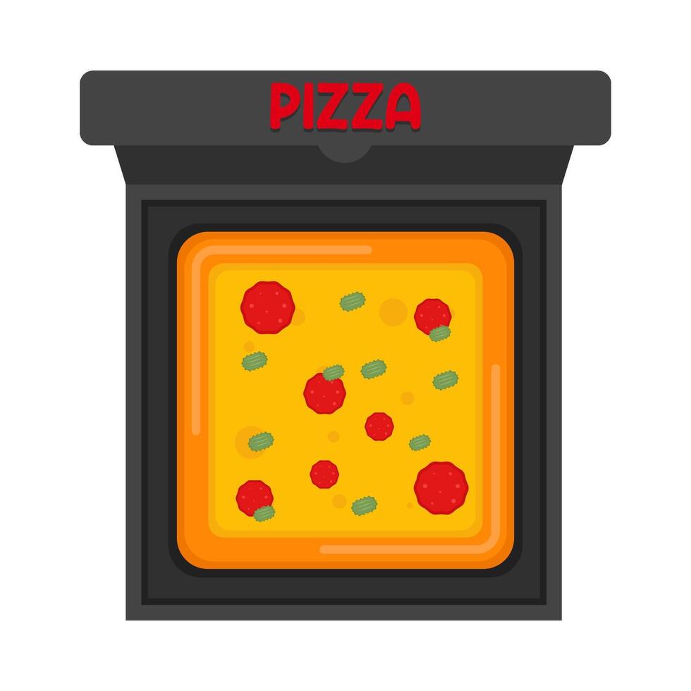 illustratie van pizza vector