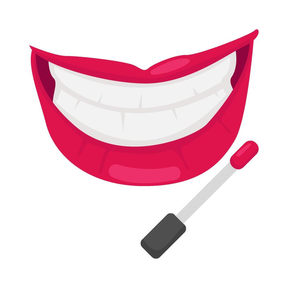 lippen met lip glans illustratie vector