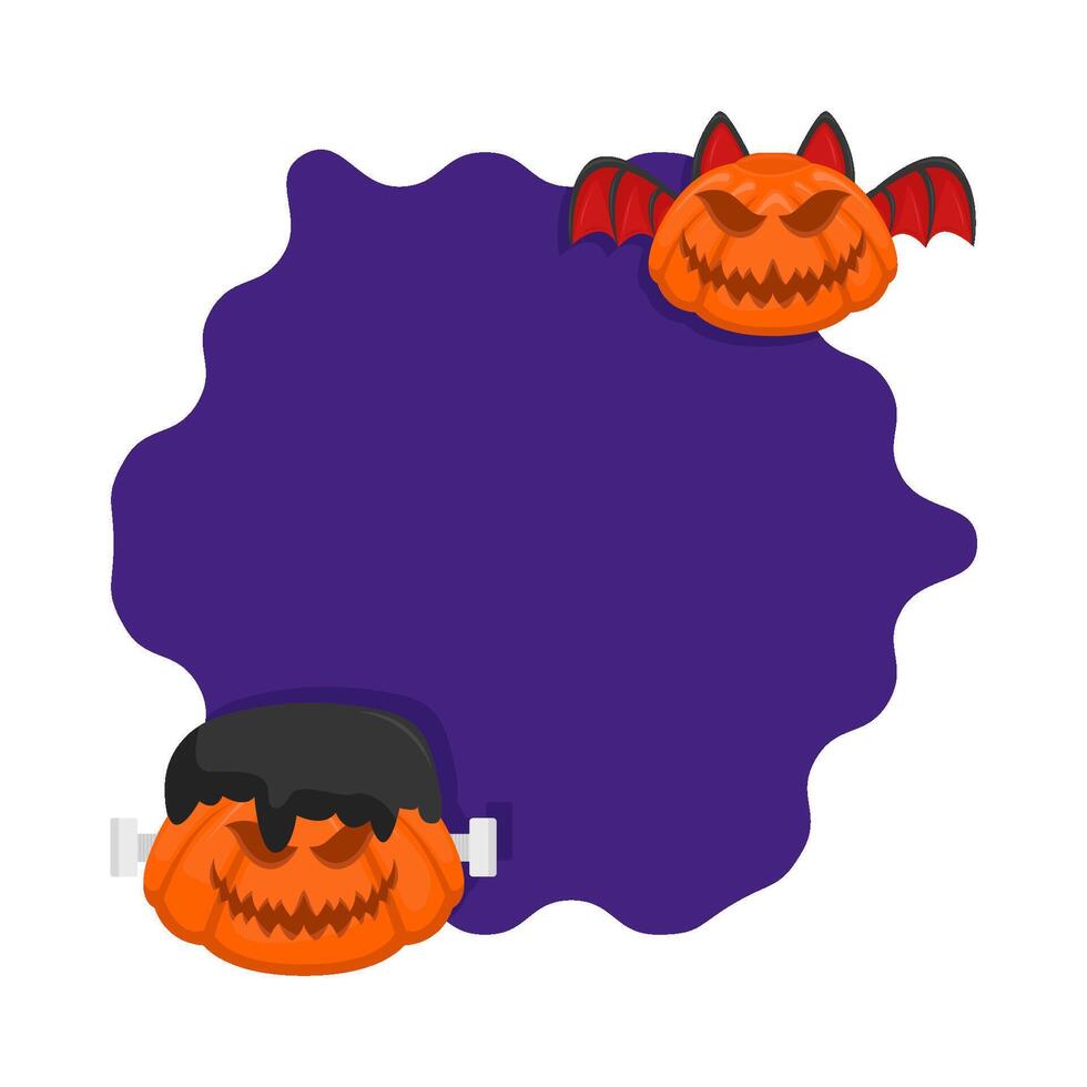 illustratie van halloween kader vector