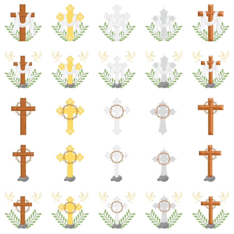 christen kruis pak illustratie vector