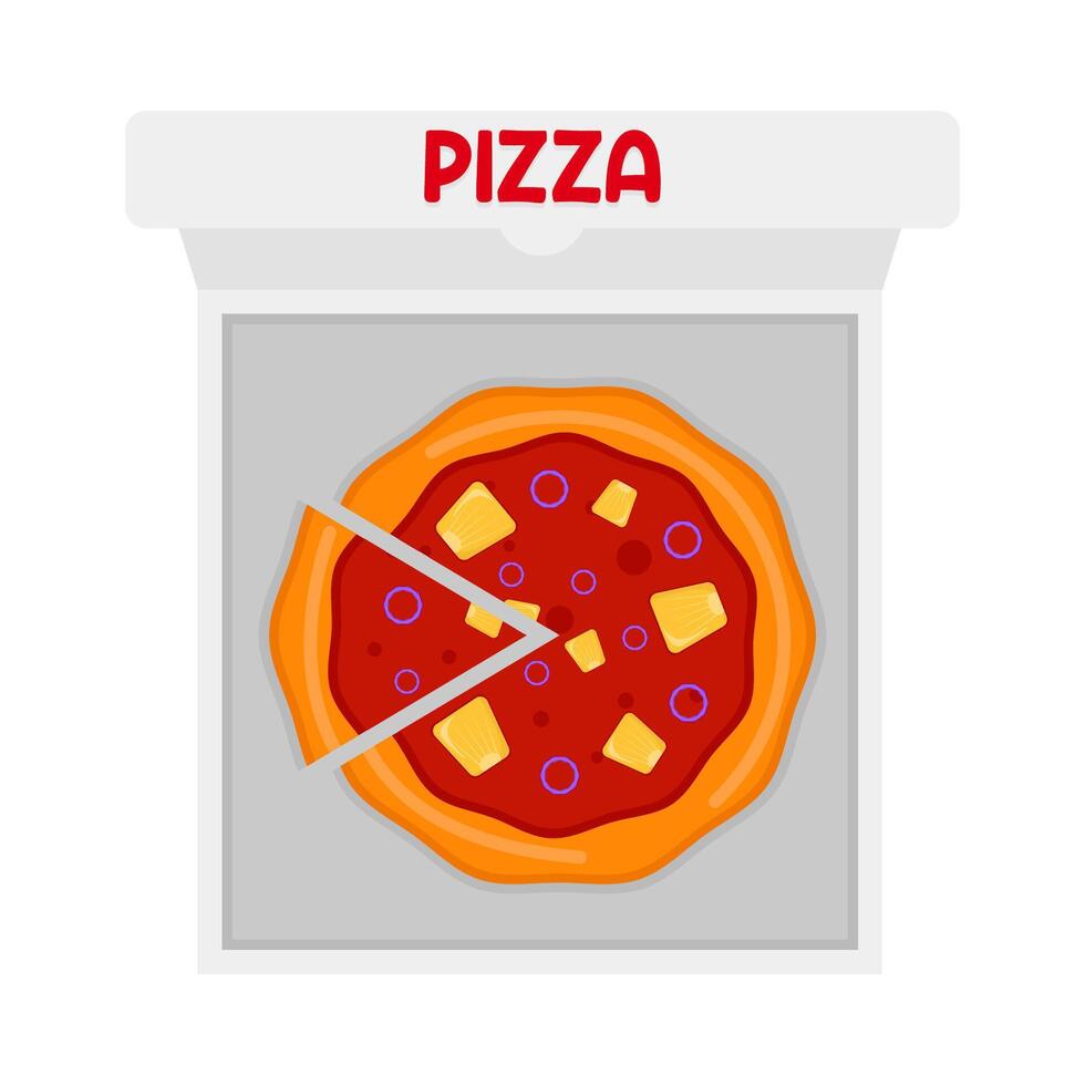 illustratie van pizza vector