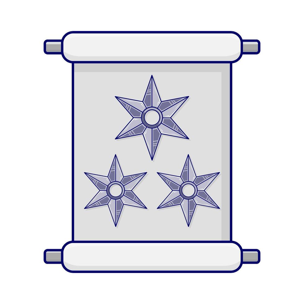 illustratie van shuriken vector