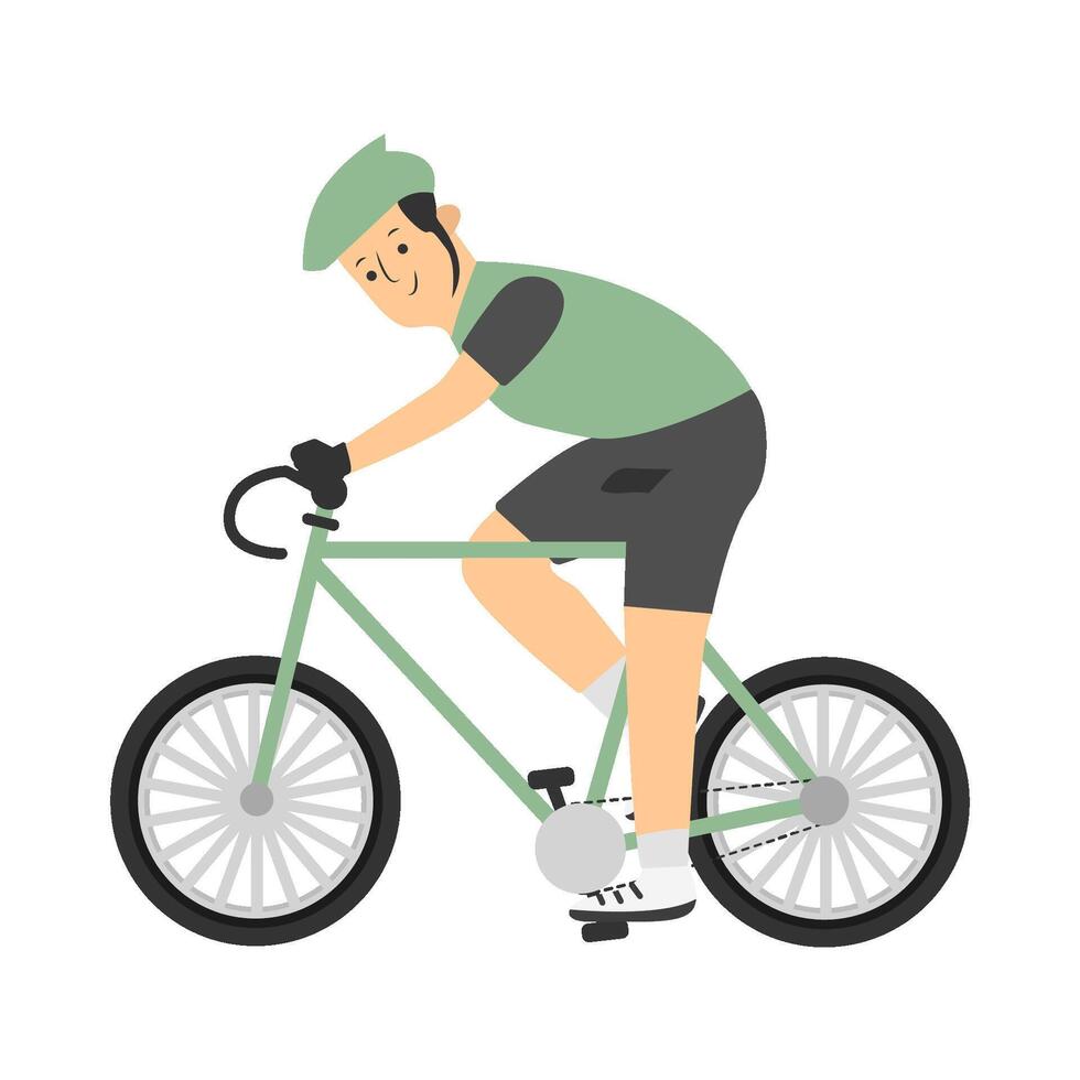 sport mensen rijden fietsen illustratie vector