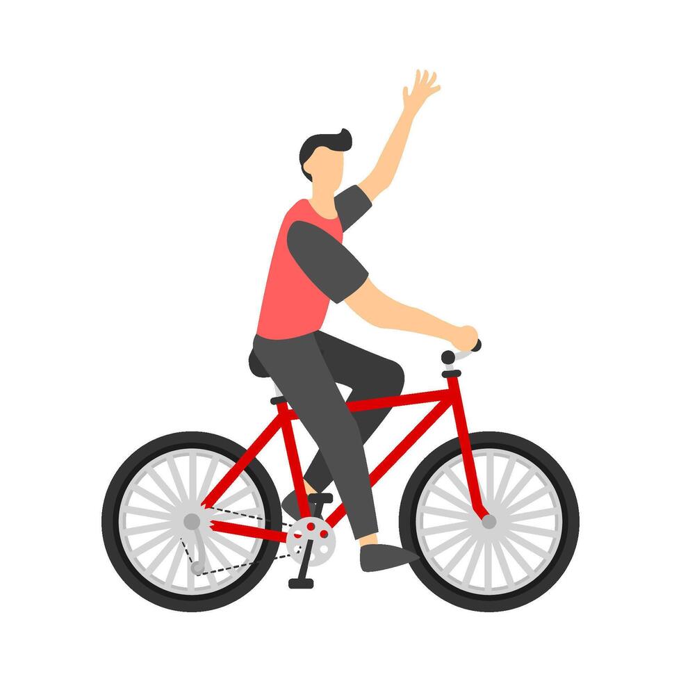 mensen rijden fietsen illustratie vector