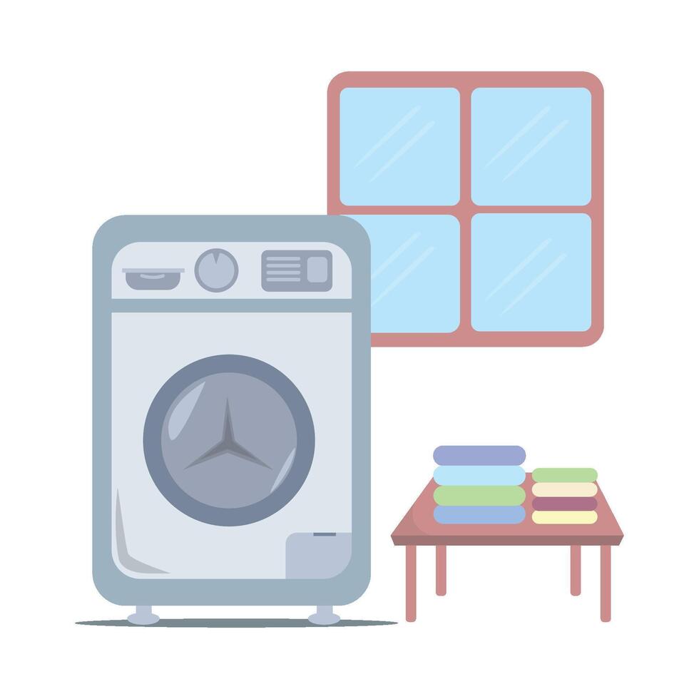 illustratie van de wasmachine vector