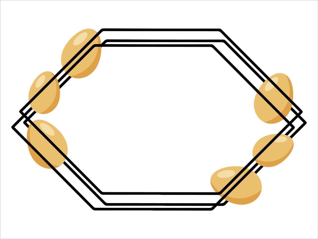 Pasen eieren kader grens illustratie vector