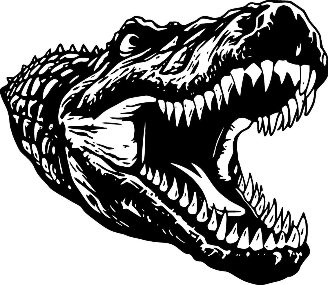 krokodil - hoog kwaliteit vector logo - vector illustratie ideaal voor t-shirt grafisch