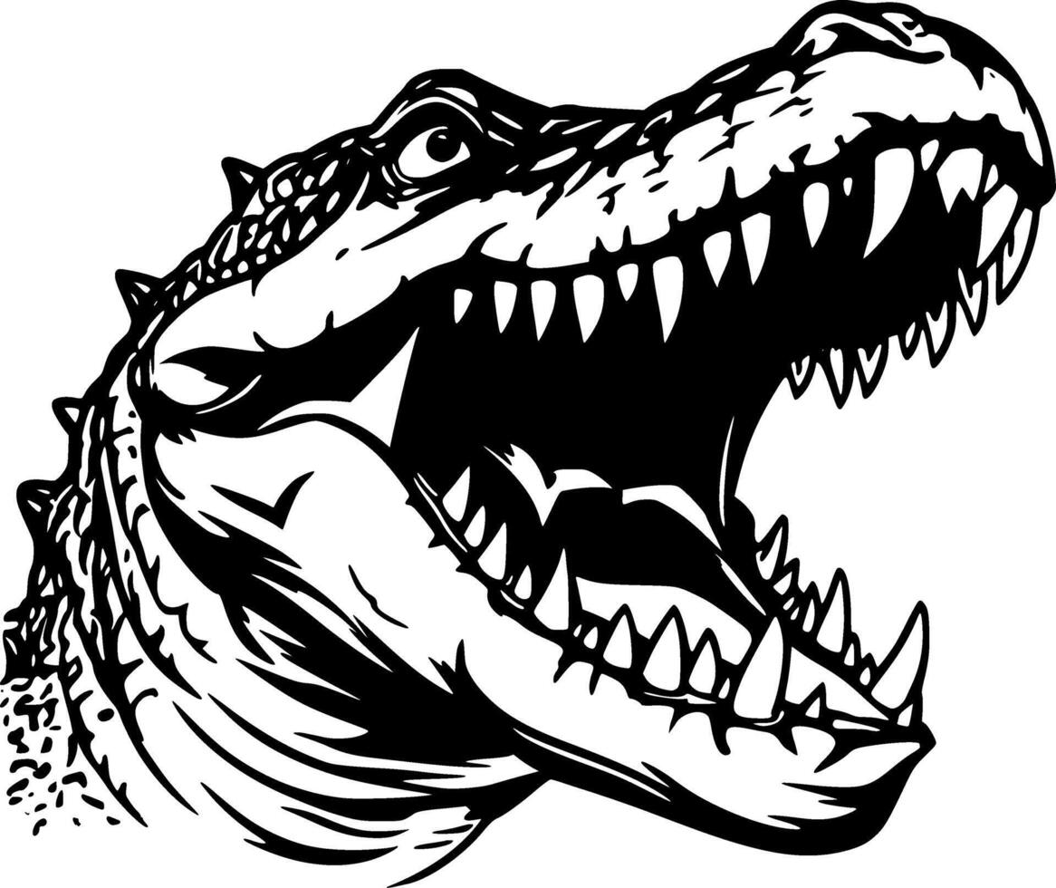 krokodil - hoog kwaliteit vector logo - vector illustratie ideaal voor t-shirt grafisch