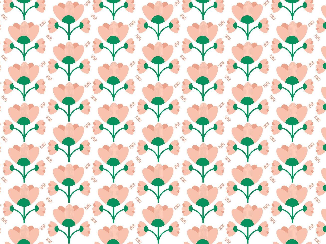 natuurlijk houten bloemen bloem vector achtergrond patroon