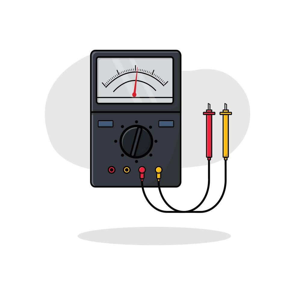 analoog voltmeter vector illustratie