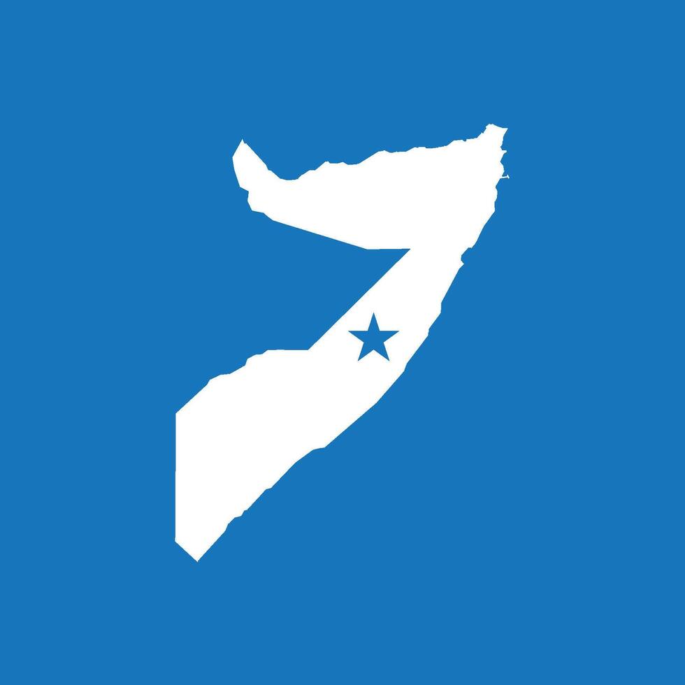 Somalië kaart icoon vector