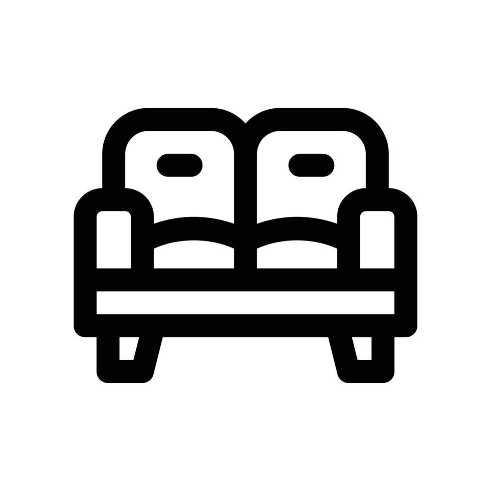 sofa icoon. vector lijn icoon voor uw website, mobiel, presentatie, en logo ontwerp.