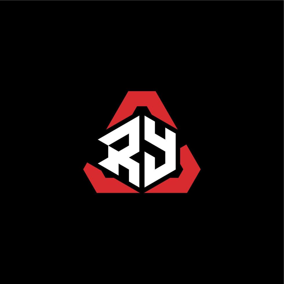 ry eerste logo esport team concept ideeën vector