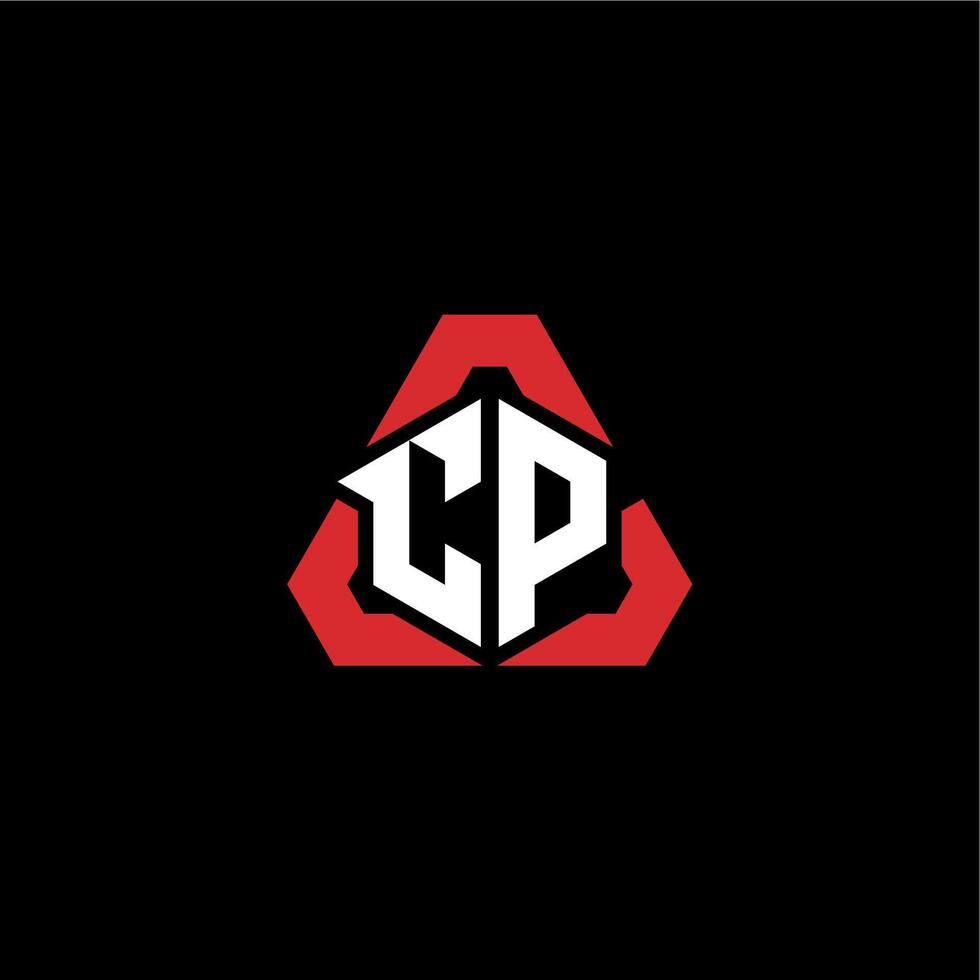 cp eerste logo esport team concept ideeën vector