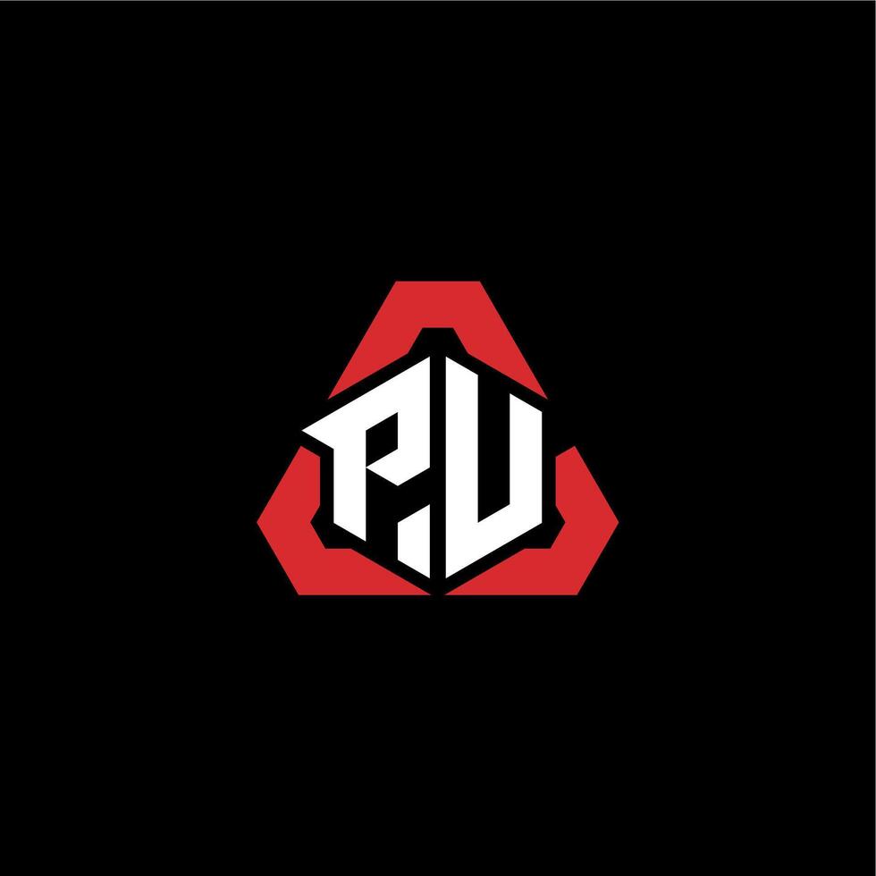 pv eerste logo esport team concept ideeën vector