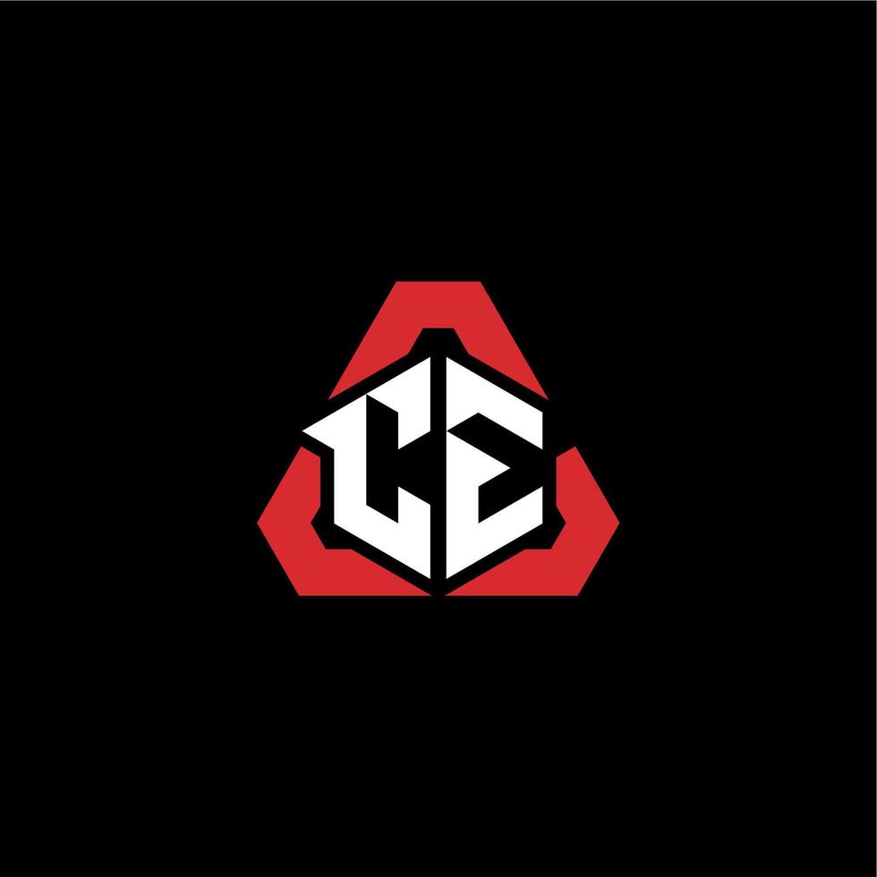 ce eerste logo esport team concept ideeën vector