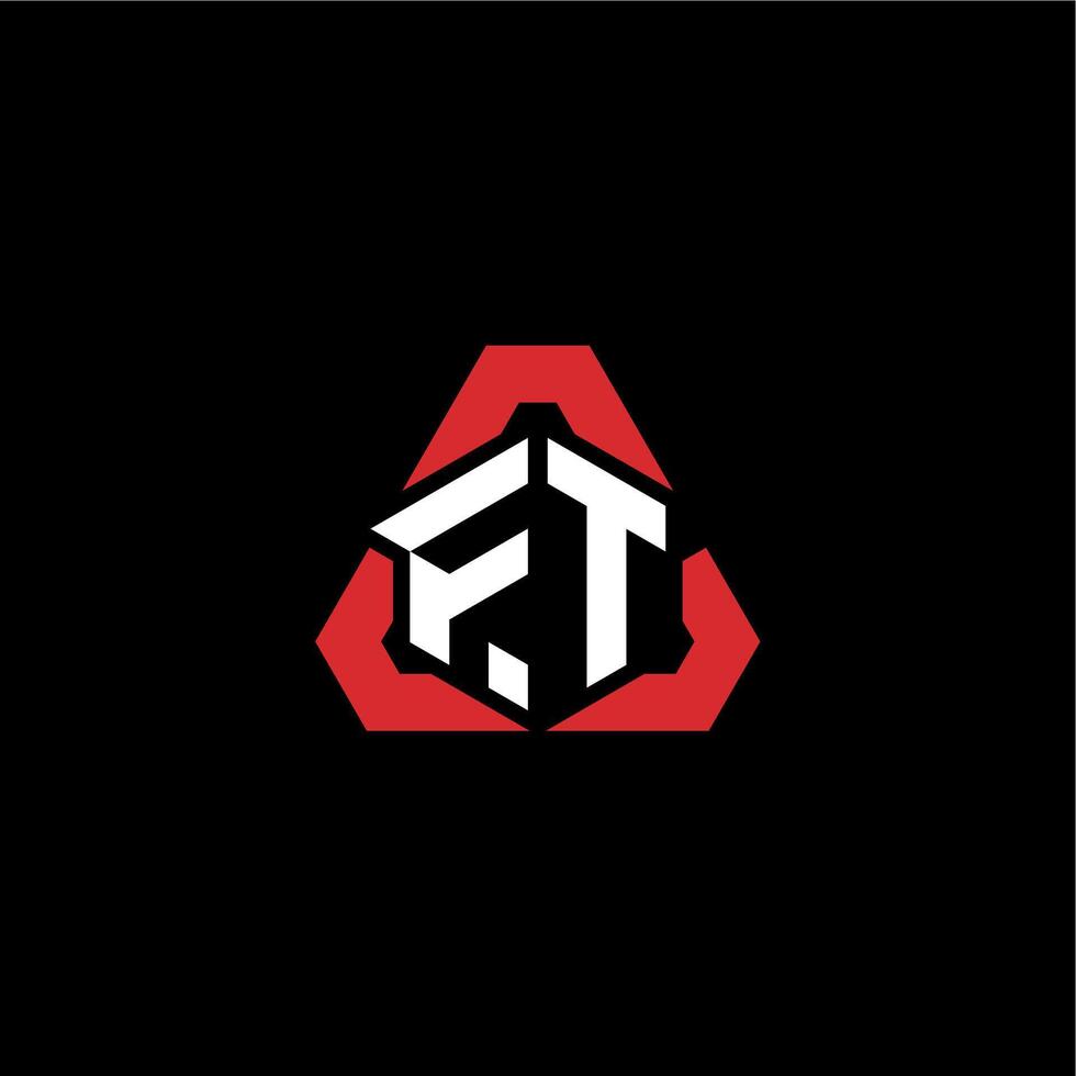 ft eerste logo esport team concept ideeën vector