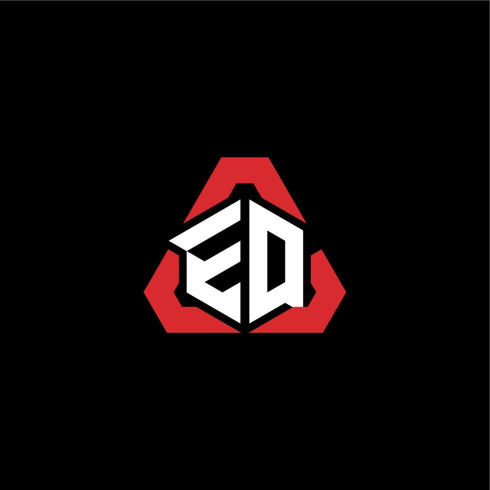 eq eerste logo esport team concept ideeën vector