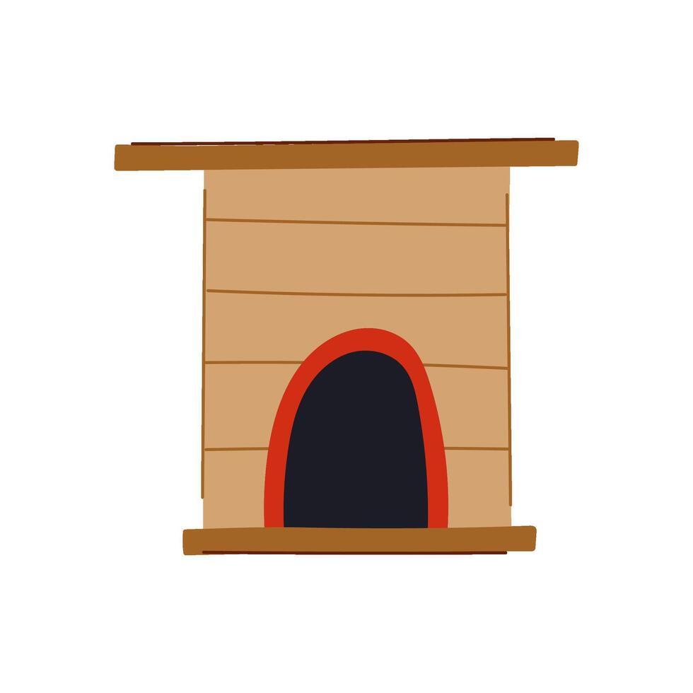 huis hond huis tekenfilm vector illustratie