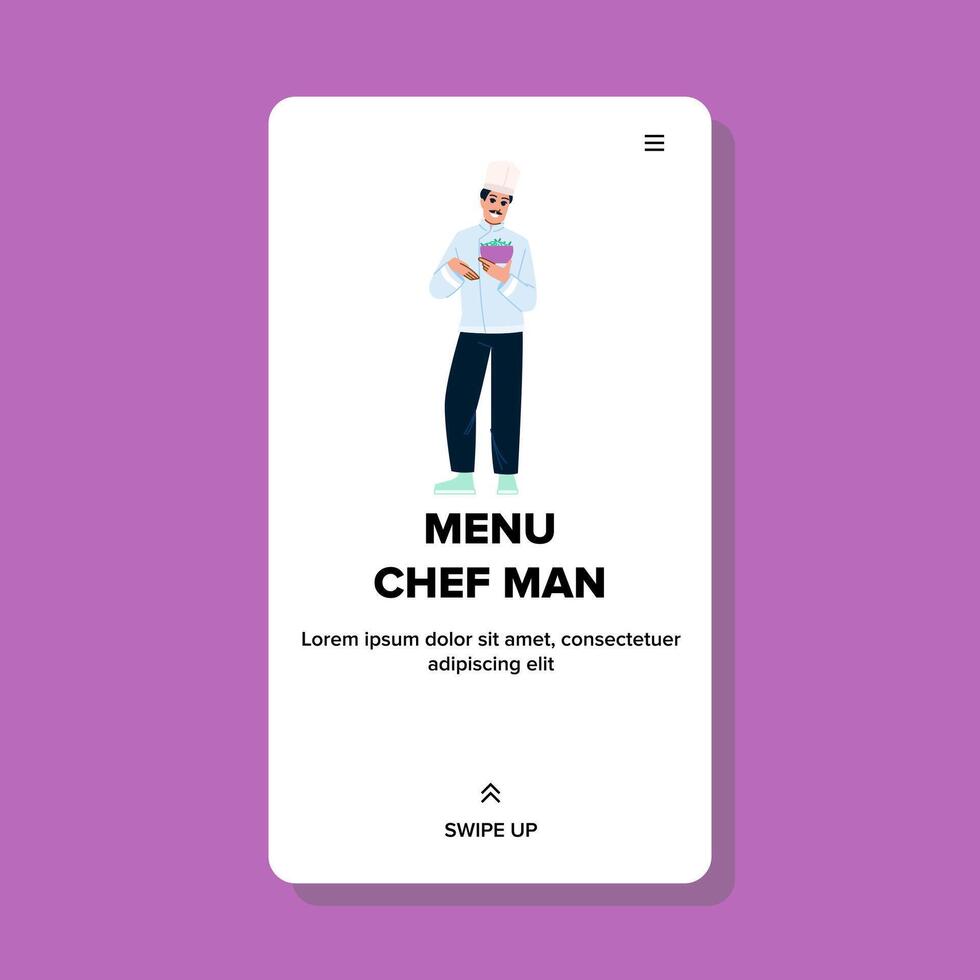 koken menu chef Mens vector