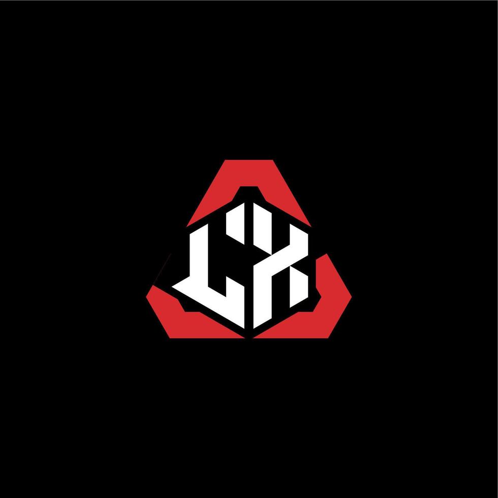 lx eerste logo esport team concept ideeën vector