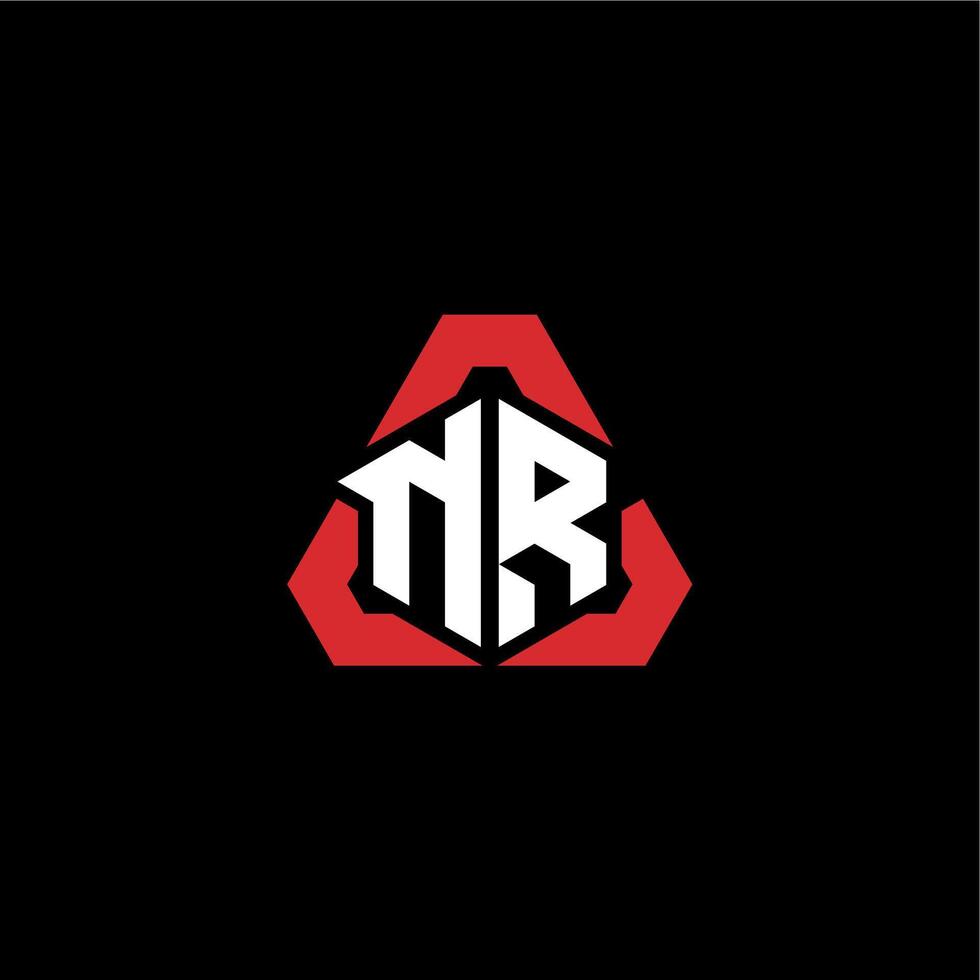 nr eerste logo esport team concept ideeën vector