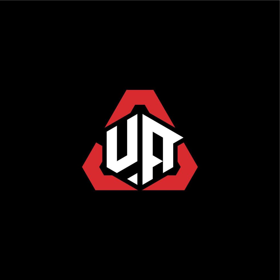 ua eerste logo esport team concept ideeën vector