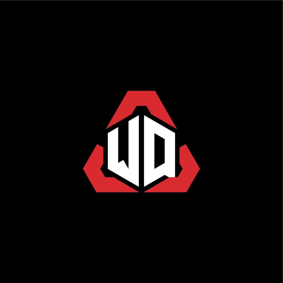 wq eerste logo esport team concept ideeën vector