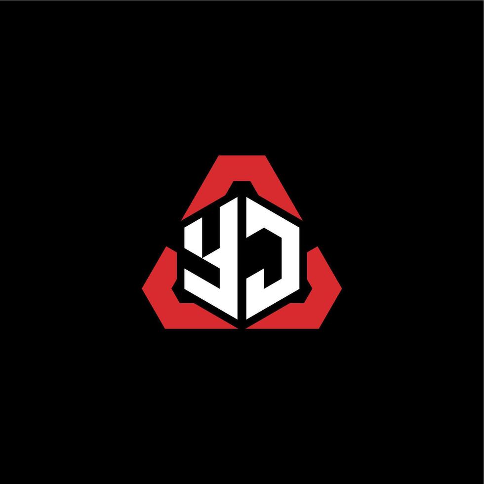 yj eerste logo esport team concept ideeën vector