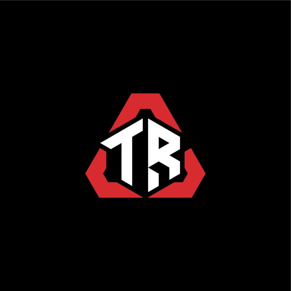 tr eerste logo esport team concept ideeën vector