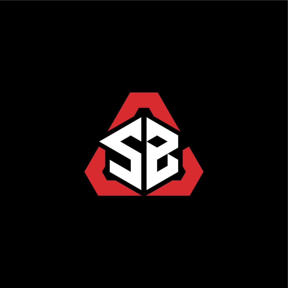 sb eerste logo esport team concept ideeën vector