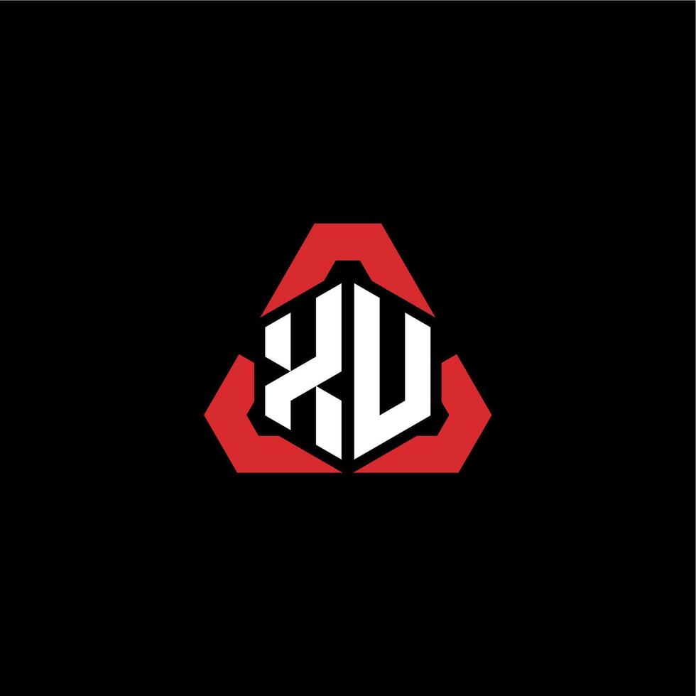 xv eerste logo esport team concept ideeën vector