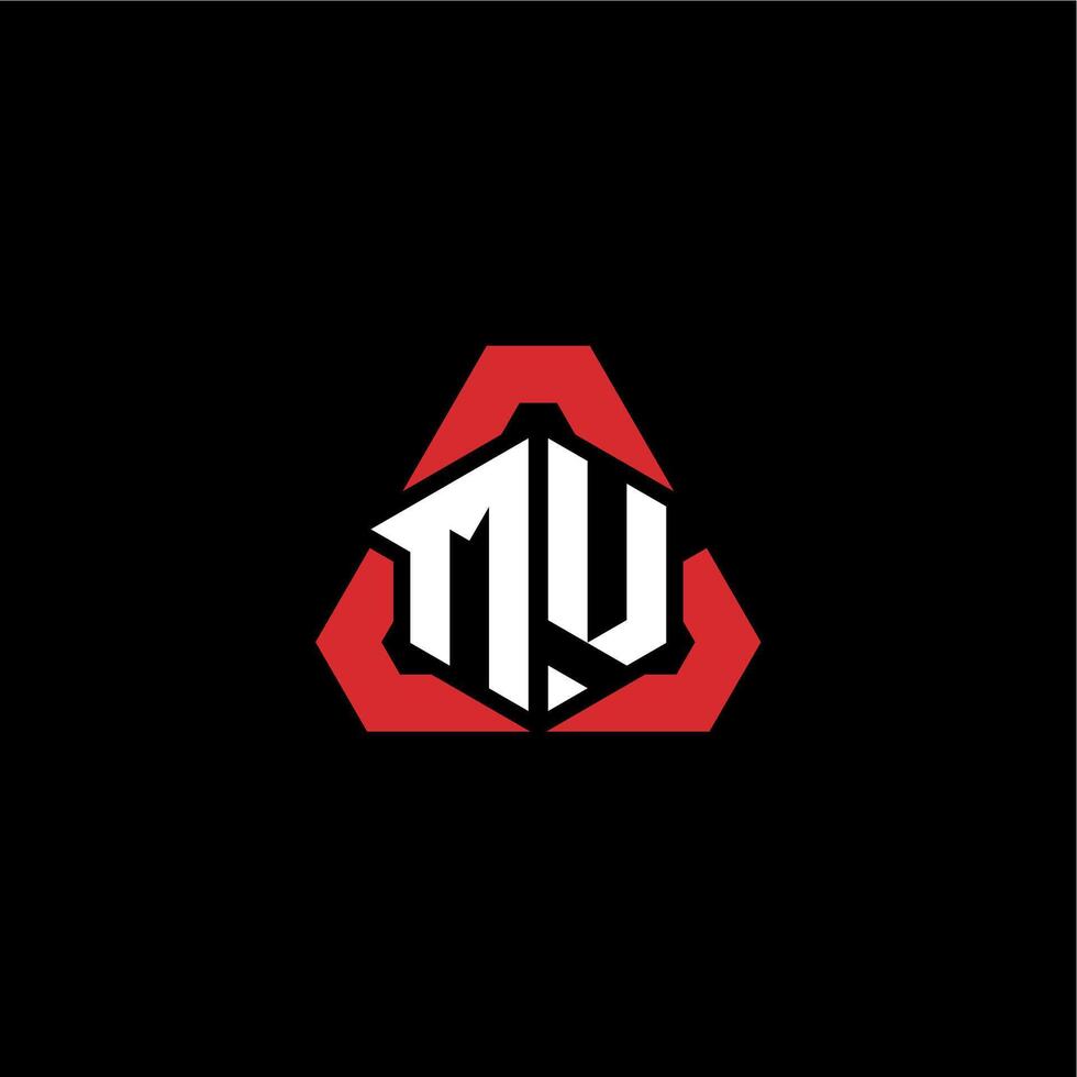 mu eerste logo esport team concept ideeën vector