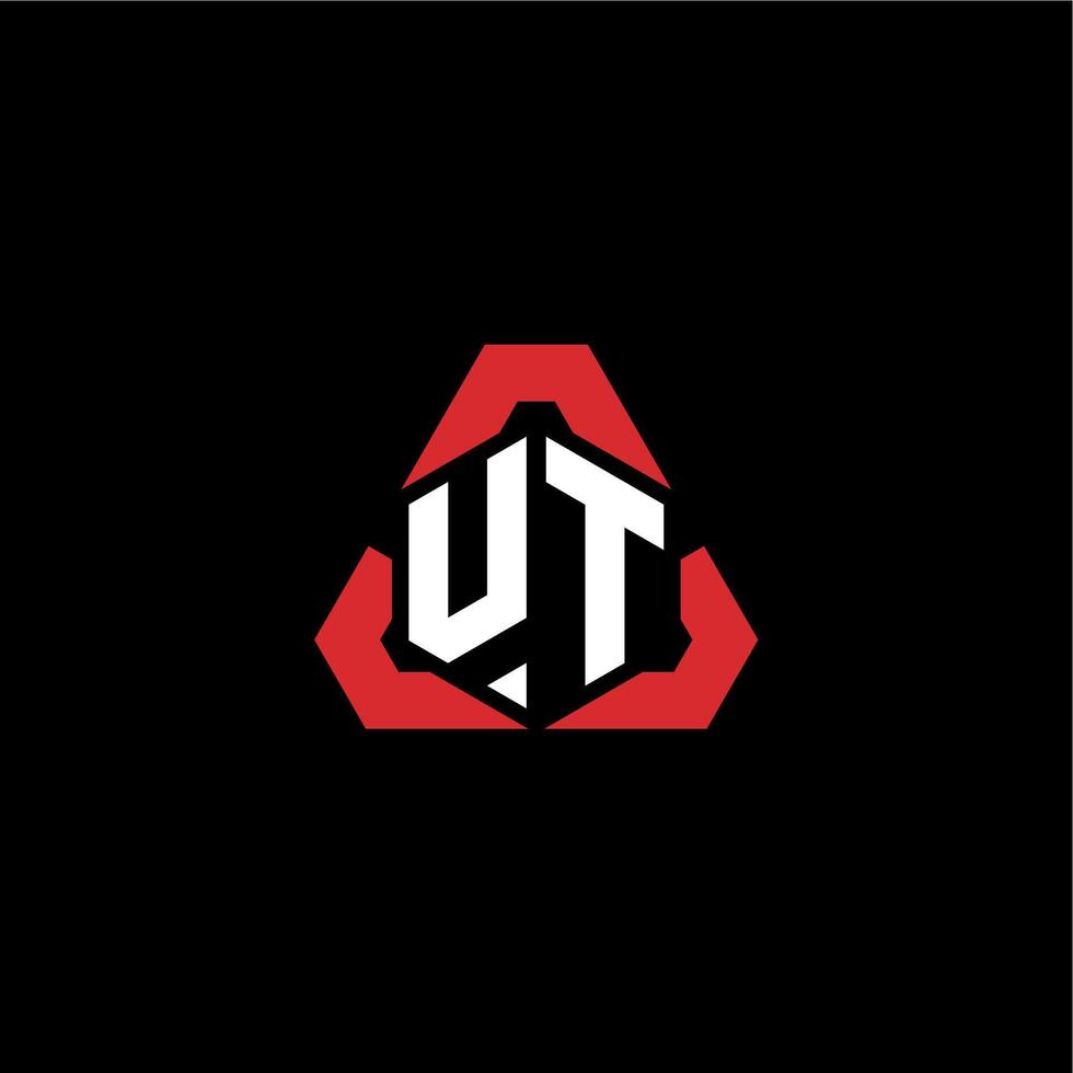 ut eerste logo esport team concept ideeën vector