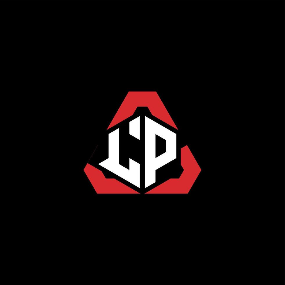 lp eerste logo esport team concept ideeën vector