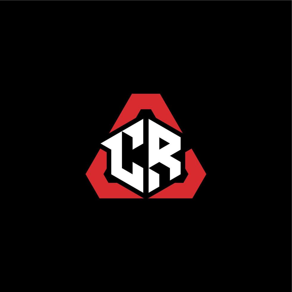 cr eerste logo esport team concept ideeën vector