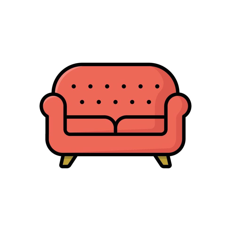 sofa icoon vector ontwerp sjabloon in wit achtergrond