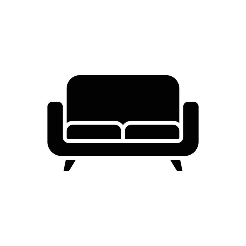 sofa icoon vector ontwerp sjabloon in wit achtergrond