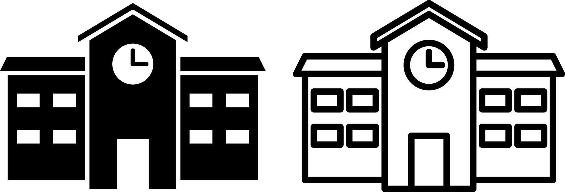 school- icoon, teken, of symbool in glyph en lijn stijl geïsoleerd Aan transparant achtergrond. vector illustratie