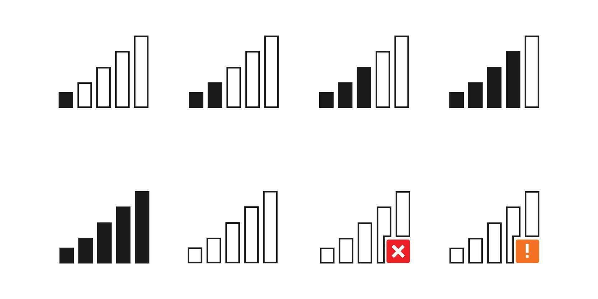 signaal reeks icoon vector