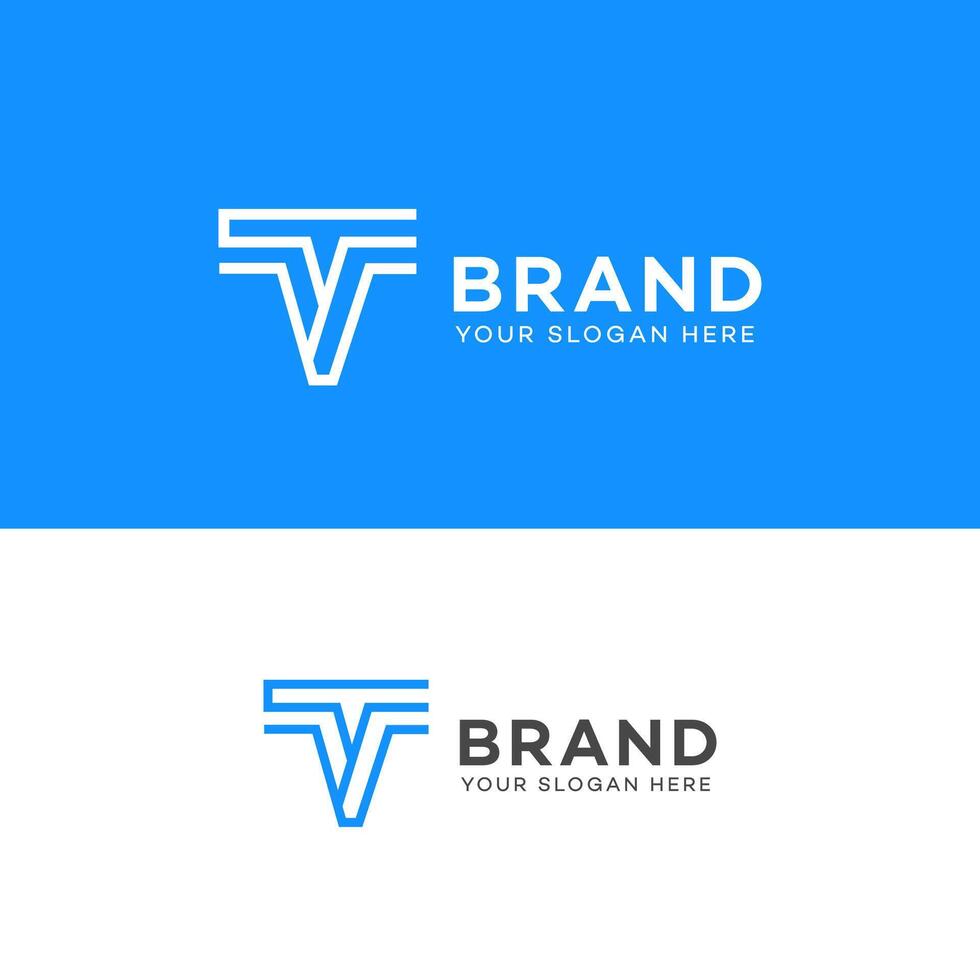 t brief logo vector icoon merk identiteit teken symbool